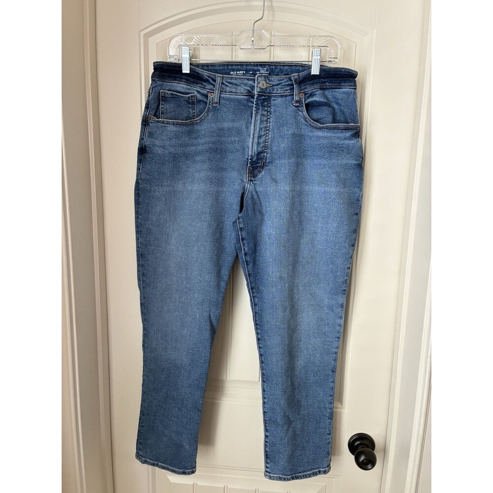 Old Navy Women Size 16 Jeans OG Curvy Straight High Rise Extra Stretch